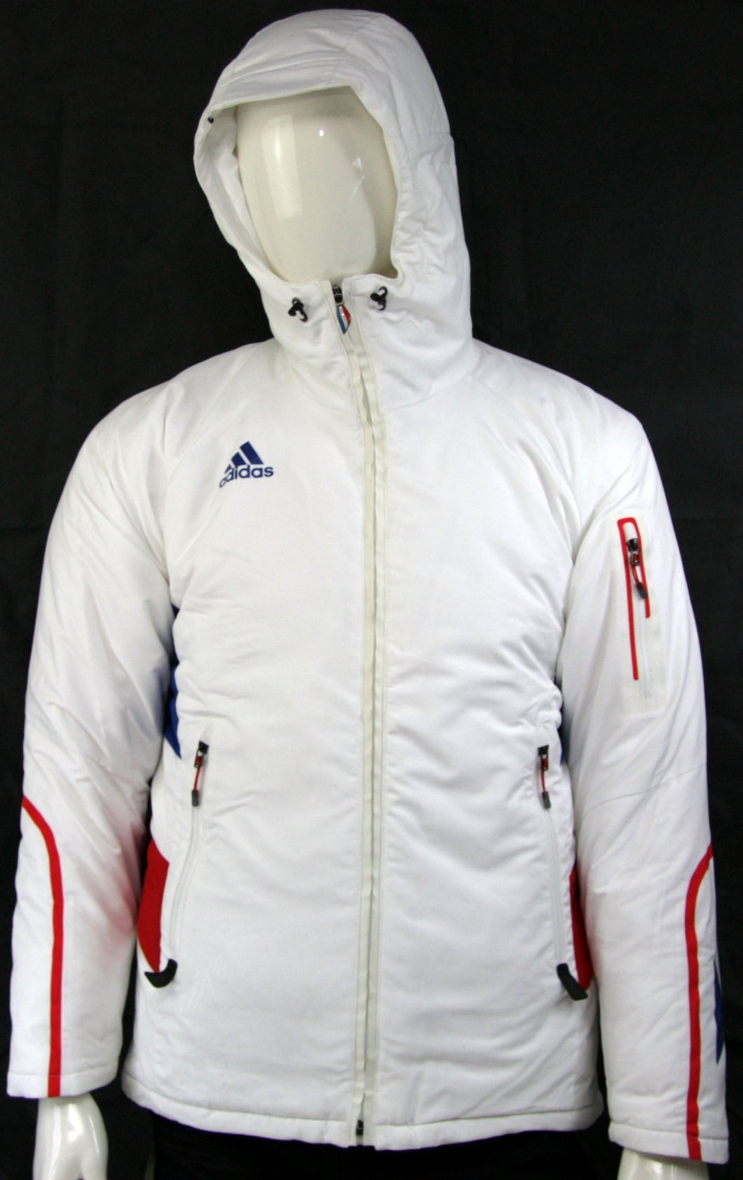 Adidas Damen Skijacke Team Winter Ski Jacke Gore Tex France Weiss Gr 36 38