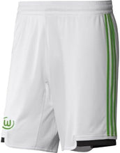 Laden Sie das Bild in den Galerie-Viewer, adidas VFL Wolfsburg Kinder Shorts weiß grün Hose Short - Weseli
