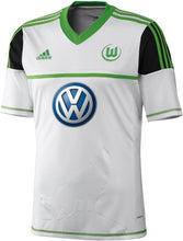 Load image into Gallery viewer, adidas VFL Wolfsburg Kinder Trikot Away weiß grün Jersey - Weseli
