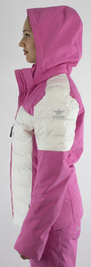 Bogner Kids Skijacke Mädchen Daunen Jacke Winter Rosa Weiß Gr. XXL (182) - Weseli