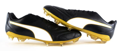 Puma Capitano II FG Fußballschuhe Nocken Schwarz Leder Soccer Boots EU 46,5 UK 11,5 - Weseli